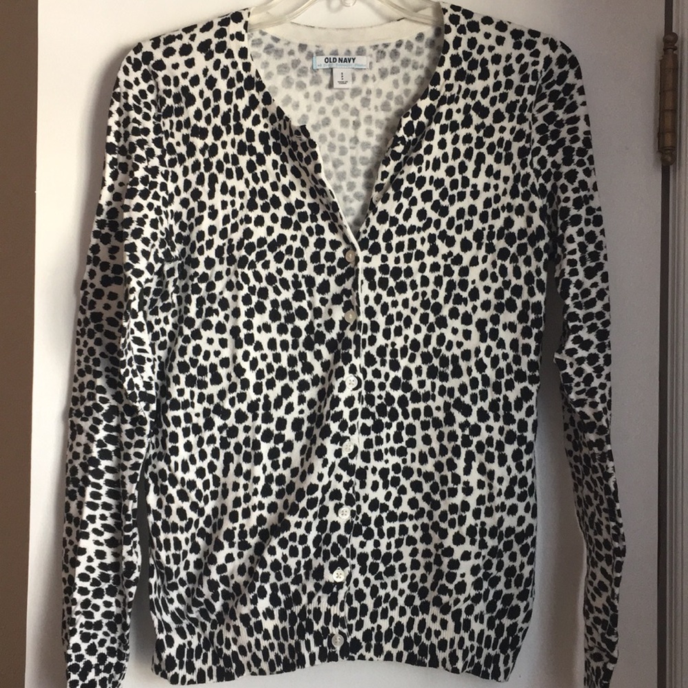 Animal print cardigan
